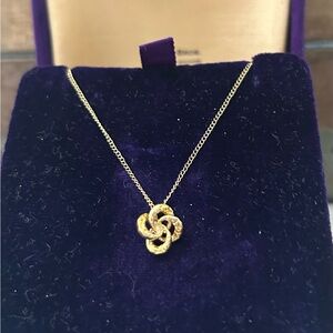 Antique 14k Love Knot Necklace